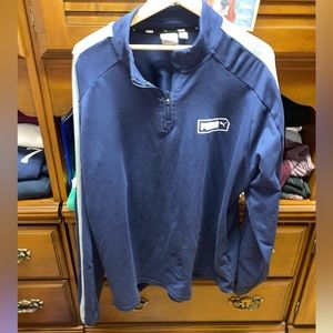 Blue/Grey Collard sporty sweater